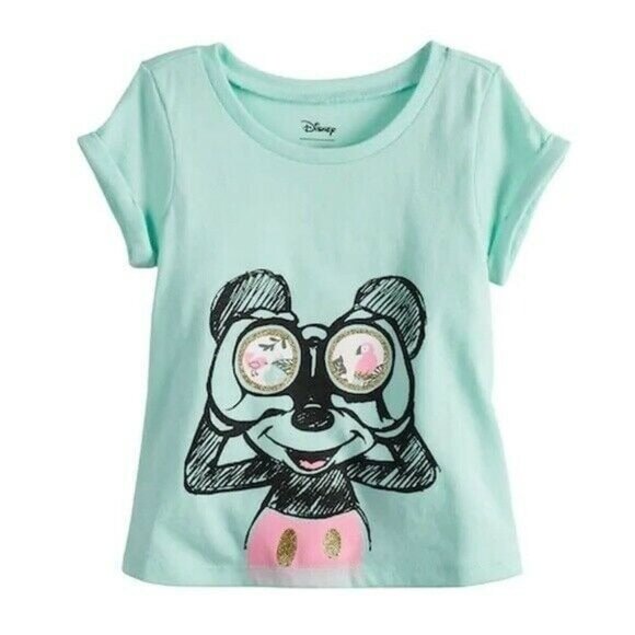 NWT Disney Baby 18 Months MIckey Mouse Short Outfit Set Shorts Top Floral Bling‎ - Picture 4 of 5